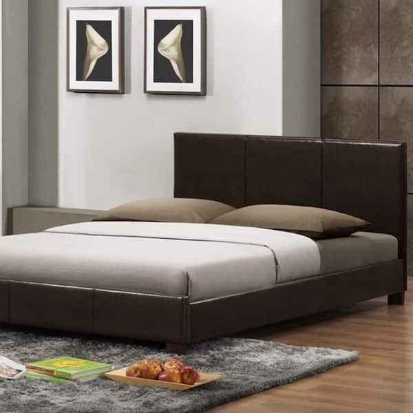 Baxton Studio Pless Dark Brown Modern Bed - Queen Size Baxton Studio Pless Dark Brown Modern Bed - Queen Size