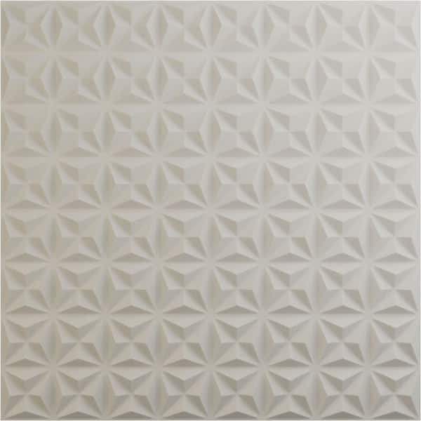 Ekena Millwork 19 5/8 in. x 19 5/8 in. Coralie EnduraWall Decorative 3D Wall Panel, Satin Blossom White (Covers 2.67 Sq. Ft.)