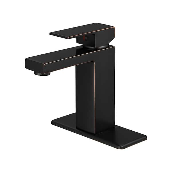 Unbranded Single Hole Single-Handle Low-Arc Bathroom Faucet in Oil Rubbed Bronze