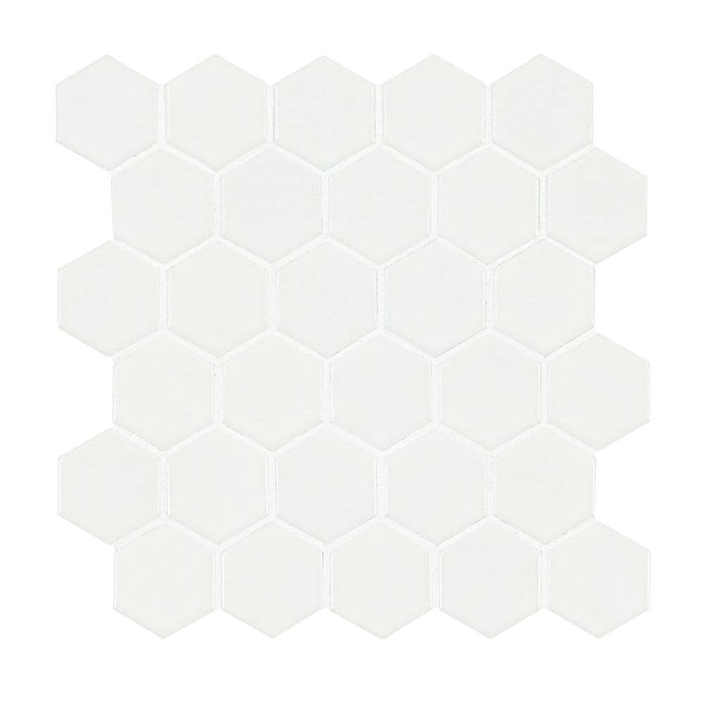 mamaAQ白301 white-hexagon-msi-mosaic-tile-