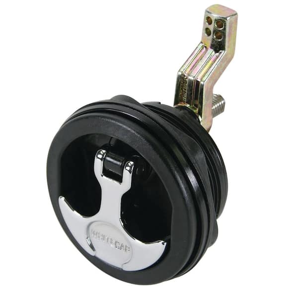 Whitecap Black T-Handle Latch with Keyed Lock