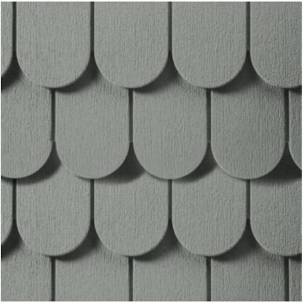 Cedar Dimensions Double 6-1/4" Round Cut 0.080" Polypropylene Scallop 4'4"-Woodgrain Nantucket Gray DCHR65 N8