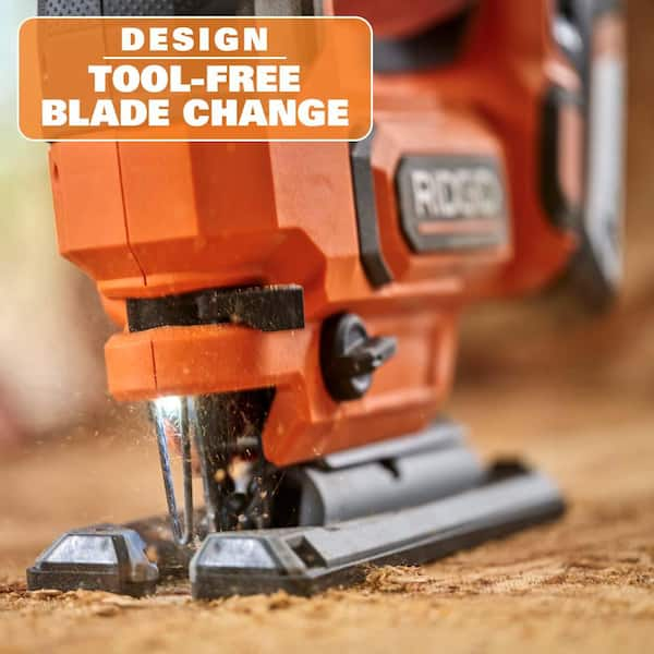 RIDGID 18V Cordless Jig Saw (Tool Only) R86345B - The Home Depot