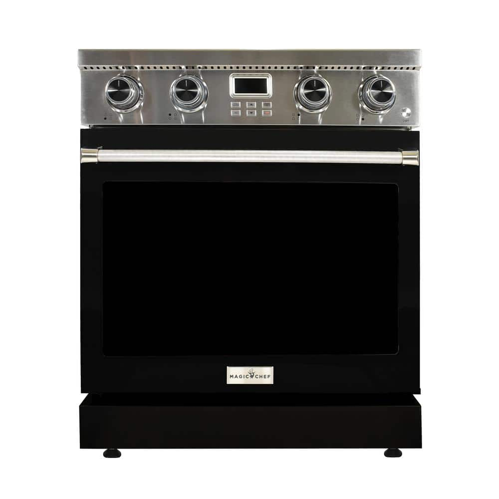 Magic Chef Pro-Style 30 in. 4-Element Slide-In Electric Range with ...