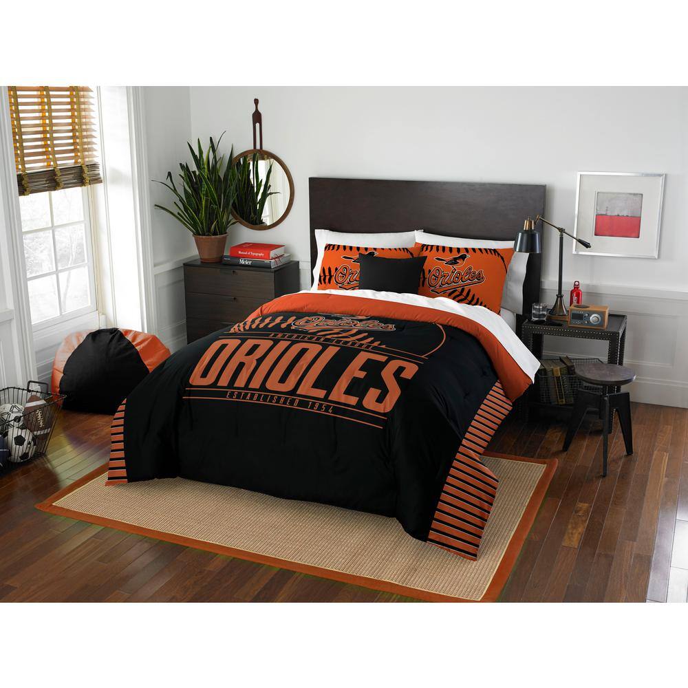 THE NORTHWEST GROUP Orioles 3Piece Multicolored Full Comforter Set
