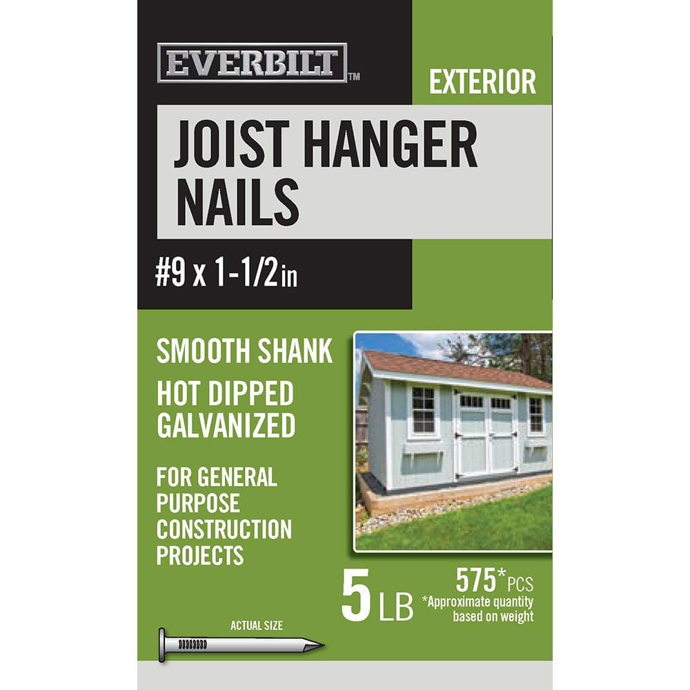 Everbilt 9 11/2 in. Joist Hanger Nails Hot Dipped Galvanized 5 lbs