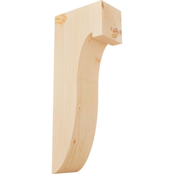 Ekena Millwork 5-1/2 in. x 10 in. x 26 in. Douglas Fir Del Monte Smooth Corbel