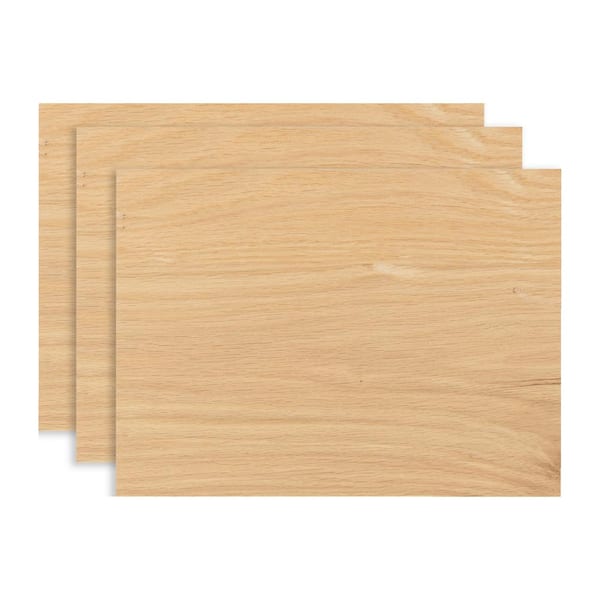Walnut Hollow 3/4 in. x 12 in. x 16 in. Edge-Glued Oak Hardwood Boards (3-Pack)