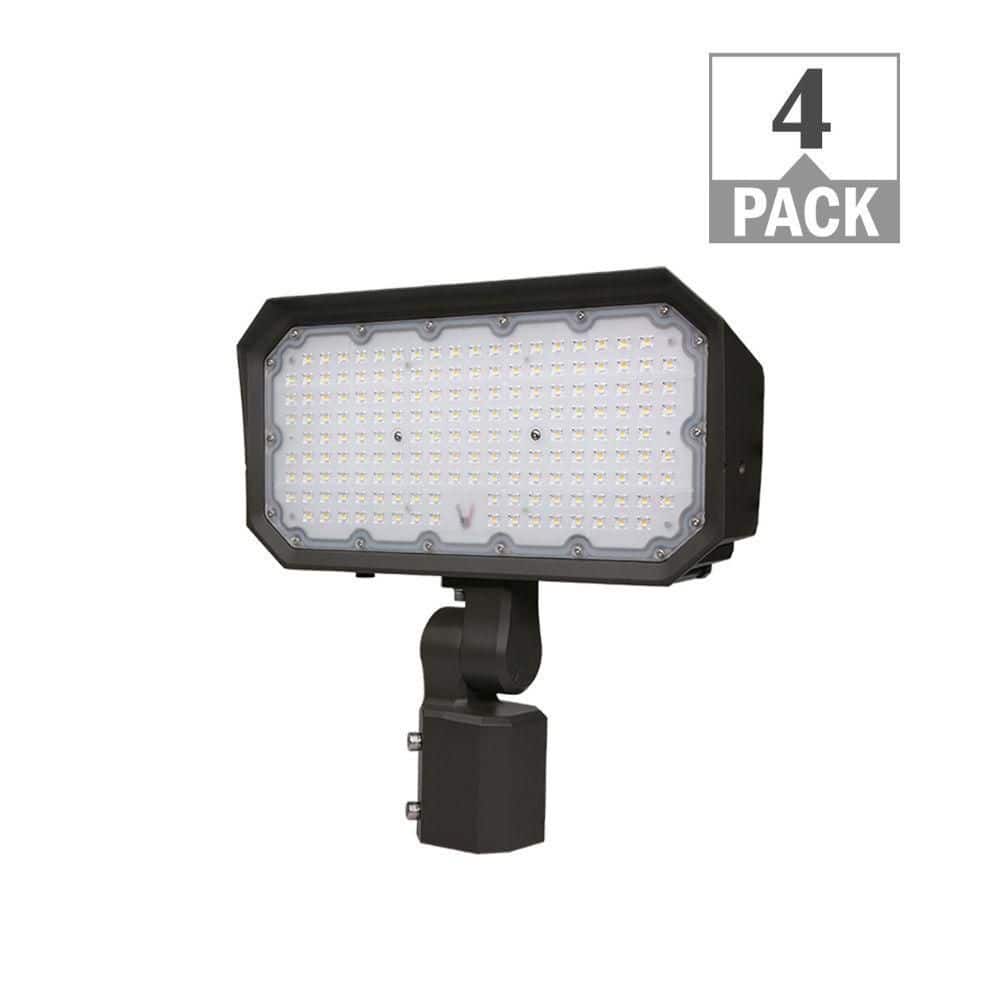 250-Watt Equivalent 14 in. 19500 Lumens Bronze Outdoor Integrated LED Flood