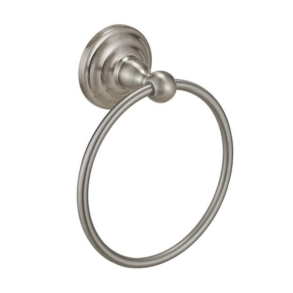BWE Traditional Wall Mounted Towel Ring Bathroom Accessories Hardware in  Brushed Nickel TR001-N - The Home Depot