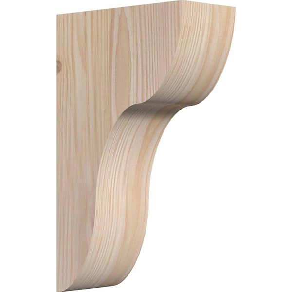 Ekena Millwork 5-1/2 in. x 12 in. x 20 in. Douglas Fir Carmel Smooth Corbel