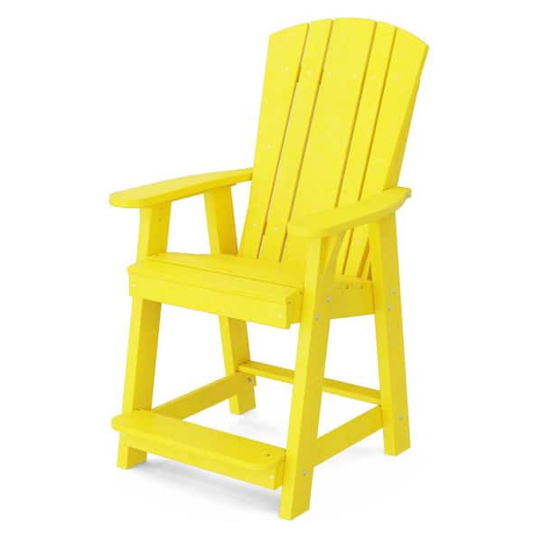 Wildridge Heritage Lemon Yellow Plastic Outdoor High