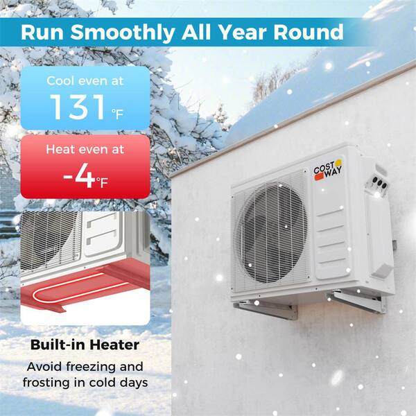 Outdoor Unit Mini Split Heating In Cold Climate Lennox MLA Mini