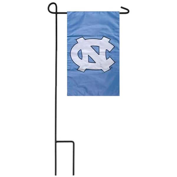 1 ft. x 1-1/2 ft. University of North Carolina 2-Sided Garden Flag with 3-2/3 ft. Metal Flagpole