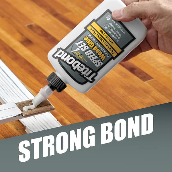 Titebond Quick & Thick Multi-Surface Glue Clear, Quick Dry Interior Wood  Adhesive (Actual Net Contents: 8-fl oz) in the Wood Adhesive department at