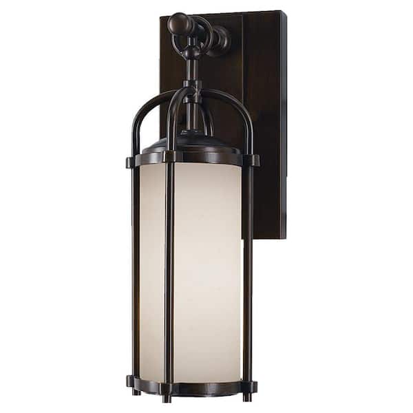 Generation Lighting Dakota 1-Light Espresso Outdoor 13.25 in. Wall Lantern Sconce