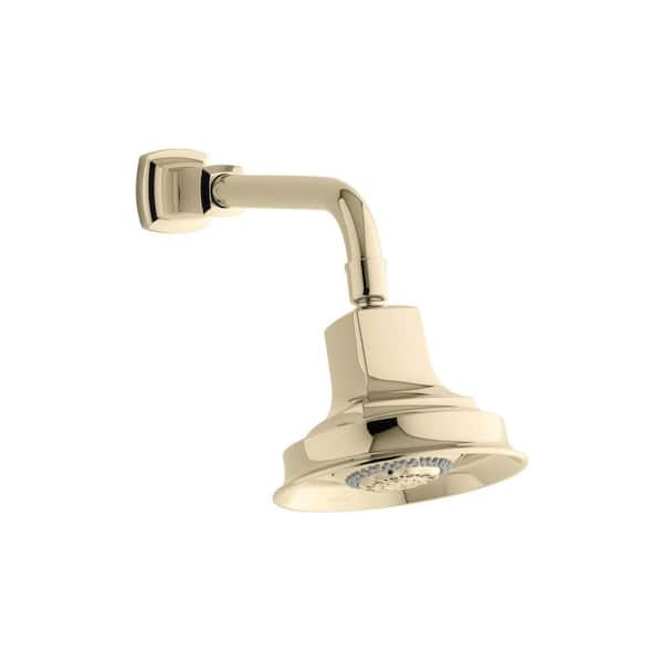 KOHLER Margaux 3-spray Multifunction Showerhead in Vibrant French Gold