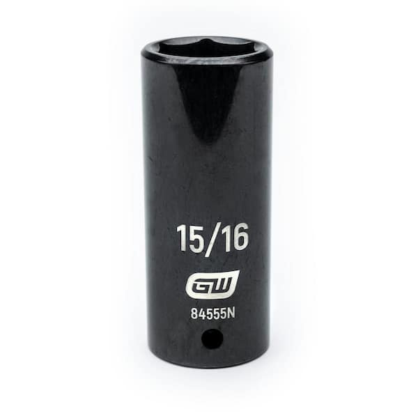 GEARWRENCH 1/2 in. Drive 6 Point SAE Deep Impact Socket 15/16 in.