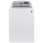 5.0 cu. ft. High-Efficiency Smart White Top Load Washer with Smart Dispense and Sanitize with Oxi, ENERGY STAR