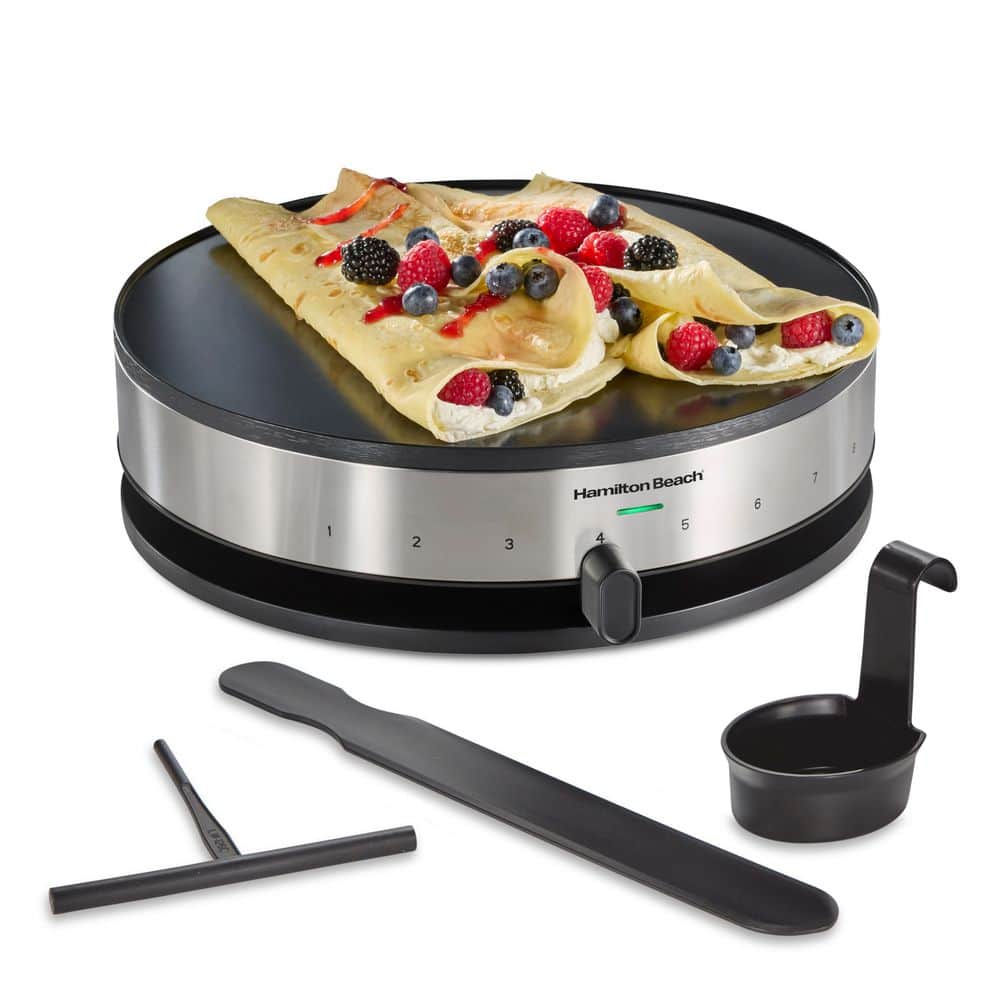 132 sq. in. Silver Stainless Steel Smokeless Crepe Maker with Ceramic Nonstick Surface price history on PriceWatchPro