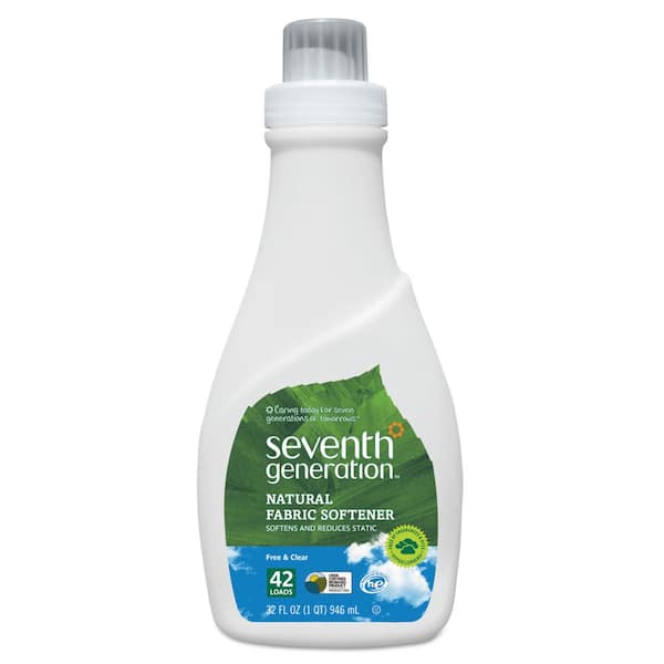 32 oz. Free and Clear Scent Natural Liquid Fabric Softener (Case of 6)