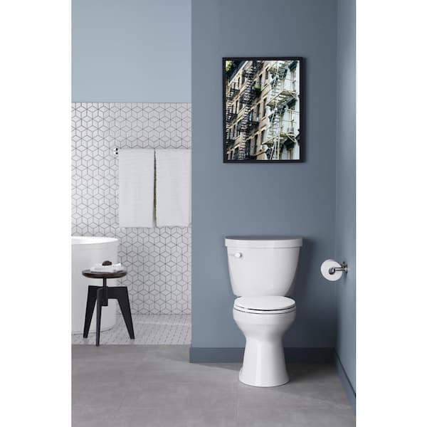 KOHLER Purist 30 in. Wall Mounted Single Towel Bar in Vibrant Titanium