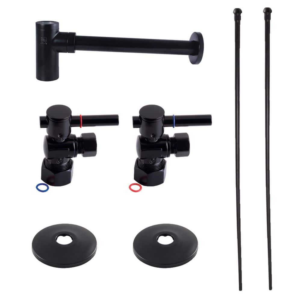 Trimscape Modern Made of Brass Plumbing Sink Trim Kit with Bottle Trap in Matte Black price history on PriceWatchPro