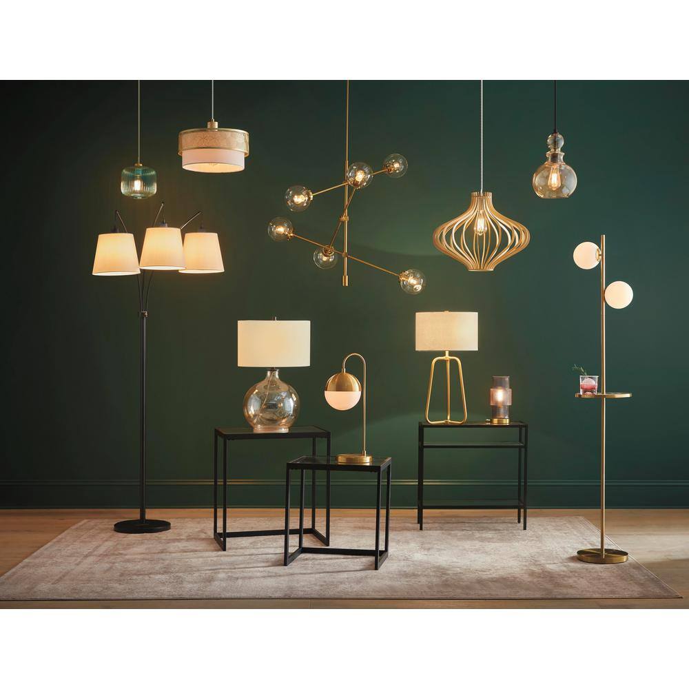 Elysian Bronze 23" Smart Table Lamp with Linen Shade
