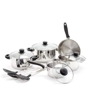 Essentials 12-Piece Stainless Steel Cookware Set