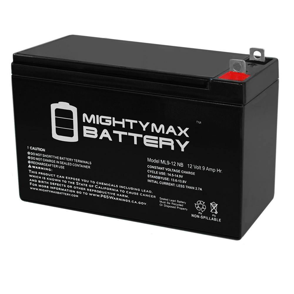MIGHTY MAX BATTERY 12V 9AH SLA Battery Replacement for Generac