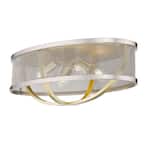 Colson 24 in. 4-Light Olympic Gold Flush Mount