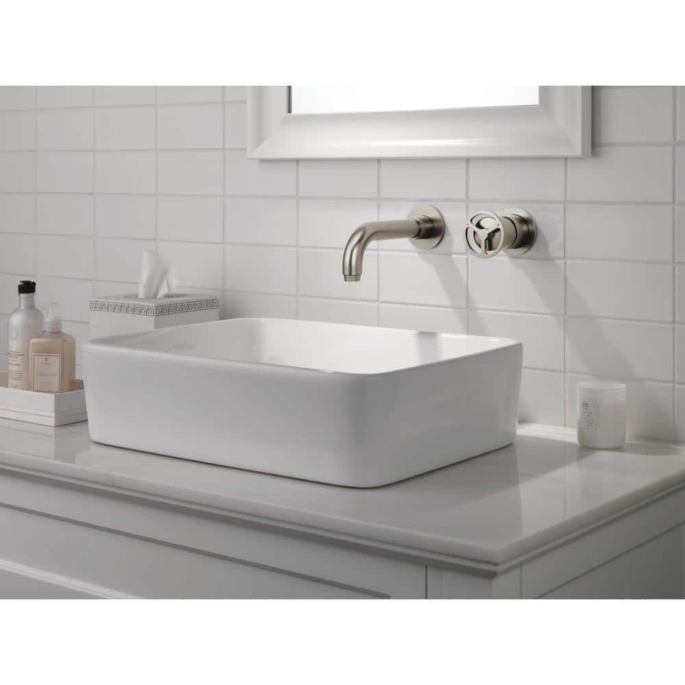 Contemporary Stainless Steel Wall-Mounted Bathroom Faucet