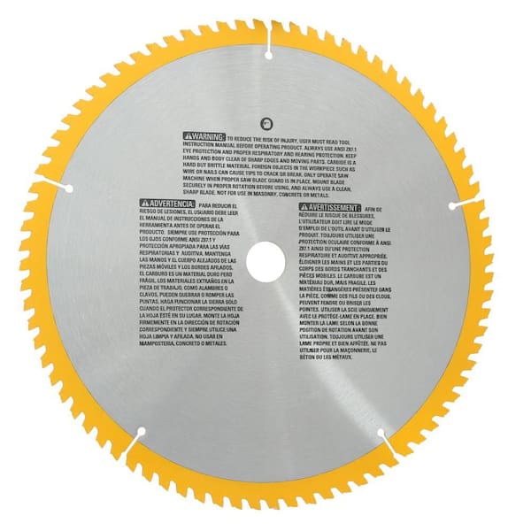 15 Amp Corded 12 in. Compound Single Bevel Miter Saw with 12 in. Miter Saw Blade 32-Teeth and 80-Teeth (4-Pack) 15 Amp Corded 12 in. Compound Single Bevel Miter Saw with 12 in. Miter Saw Blade 32-Teeth and 80-Teeth (4-Pack)