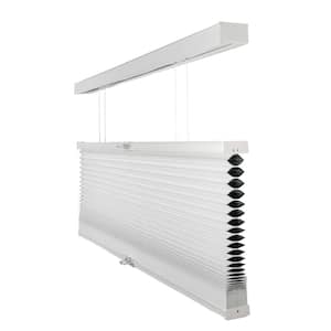 Cut-to-Size Simply White Cordless Top Down Bottom Up Blackout Insulating Polyester Cellular Shade 29.5 in. W x 48 in. L