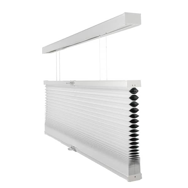 Chicology Cut-to-Size Simply White Cordless Top Down Bottom Up Blackout Insulating Polyester Cellular Shade 51.75 in. W x 48 in. L