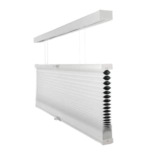 Cut-to-Size Simply White Cordless Top Down Bottom Up Blackout Insulating Polyester Cellular Shade 58 in. W x 72 in. L