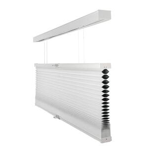 Cut-to-Size Simply White Cordless Top Down Bottom Up Blackout Insulating Polyester Cellular Shade 59 in. W x 72 in. L