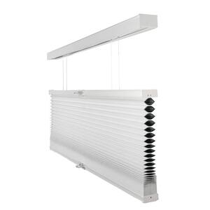 Cut-to-Size Simply White Cordless Top Down Bottom Up Blackout Insulating Polyester Cellular Shade 71 in. W x 48 in. L