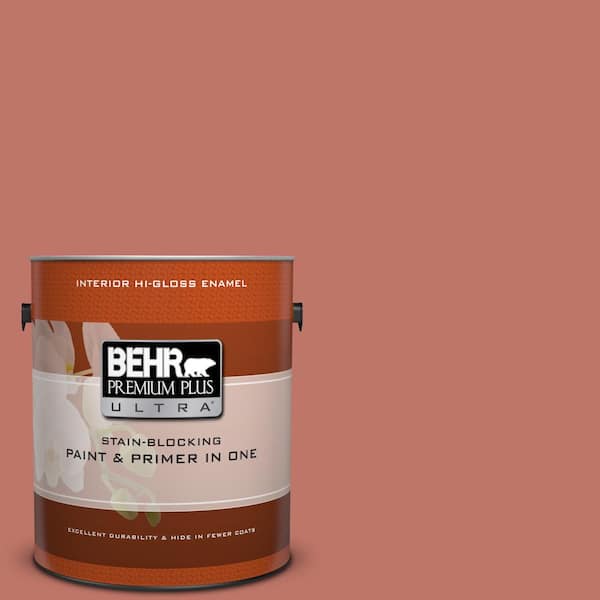 BEHR Premium Plus Ultra 1 gal. Home Decorators Collection #HDC-FL14-2 November Hi-Gloss Enamel Interior Paint & Primer