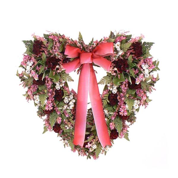 The Christmas Tree Company Cupid's Crush 18 in. Dried Floral Wreath-DISCONTINUED