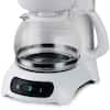 Brentwood 4-Cup White Coffee Maker with Warming Plate 98594442M - The Home  Depot