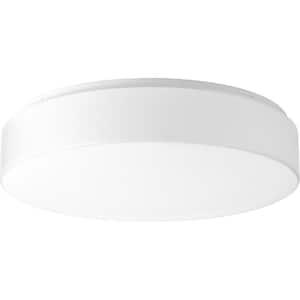 Drums and Clouds Collection 28-Watt White Integrated LED Flush Mount