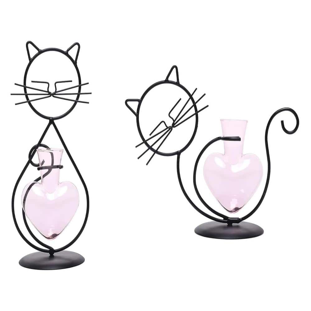 Cat Design Propagation Vase, Cute Desk Terrarium Accessories for Cat Lovers price history on PriceWatchPro