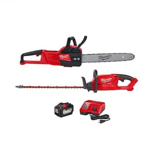 M18 FUEL 16 in. 18-Volt Lithium-Ion  Brushless Battery Chainsaw w/M18 FUEL Hedge Trimmer Combo Kit(2-Tool)