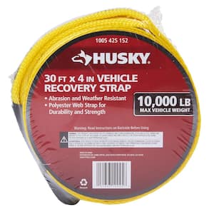 4 in. x 30 ft. Vehicle Recovery Strap