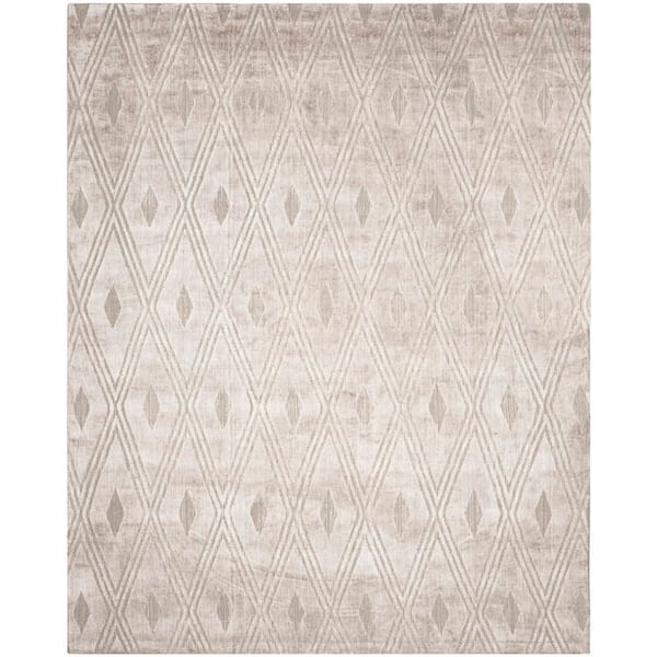 Mirage 8 ft. x 10 ft. Gray Diamond Geometric Area Rug