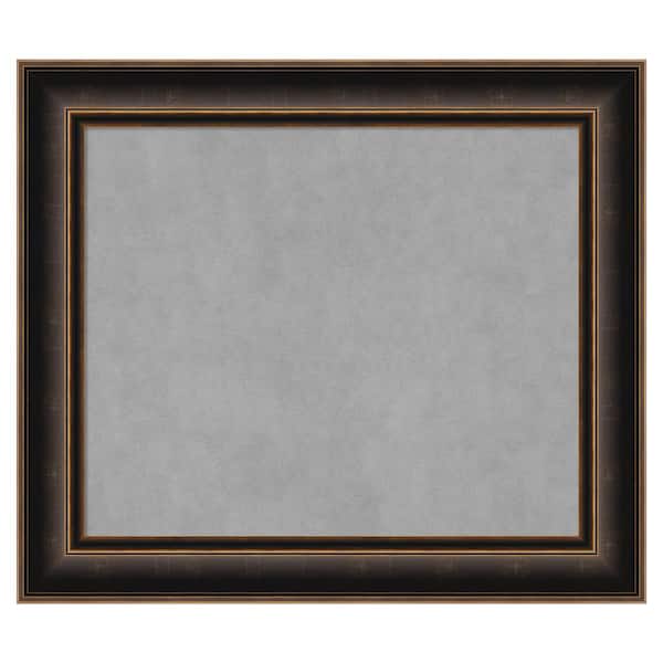 Amanti Art Villa Oil Rubbed Bronze 30 in. x 26 in. Framed Magnetic Board