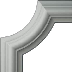 3-1/8 in. x 3-1/8 in. x 3-1/8 in. Urethane Wakefield Traditional Panel Moulding Corner (matches moulding PML00X00CL)