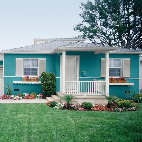 teal color house paint