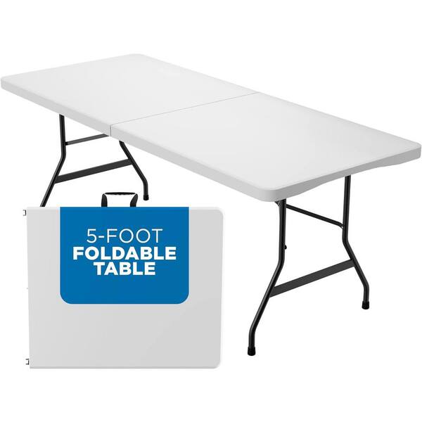 ITOPFOX 60 x 28 in. Rectangular Folding Picnic Table Seats 6